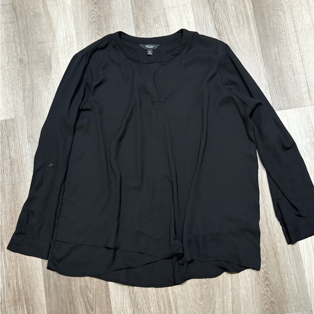 Simply Vera Vera Wang Black Blouse